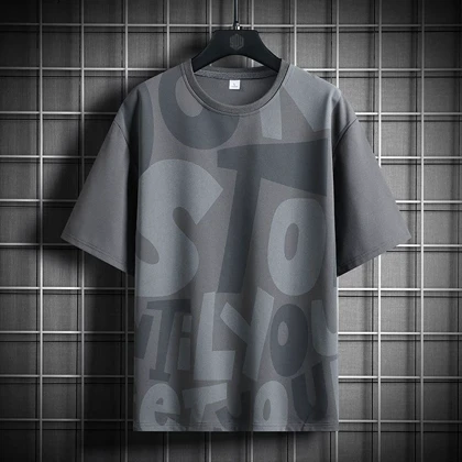 تیشرت طرح دار لش باکسی