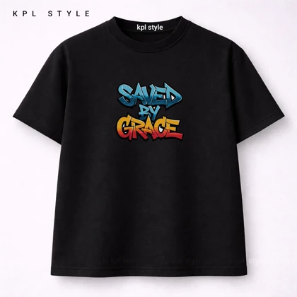 تیشرت باکسی نخ پنبه تایپوگرافی | ضد حساسیت | کد 1454