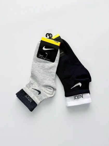 جوراب نیم ساق زنانه نخ پنبه دوکش نایک Nike