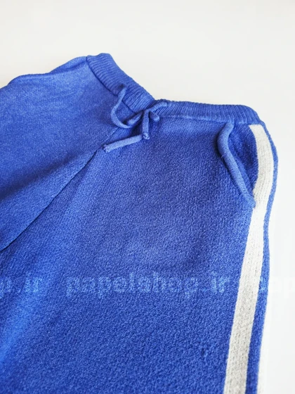 شلوار واید بافت بغل دوخط