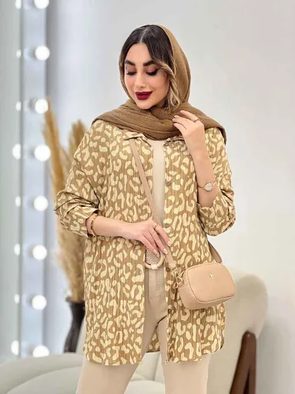 شومیز طرح دار ملودی