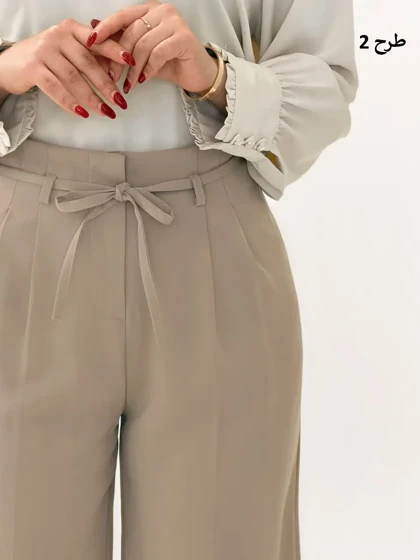 3718-شلوار فول بگ هرمس