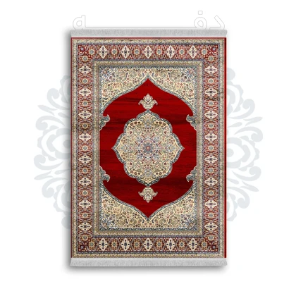 *جدید* فرشینه از جنس پارچه شانل مخمل ترک طرح فانتزی برند دفه کد 638