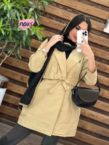 بارانی بالاژیله کمردار