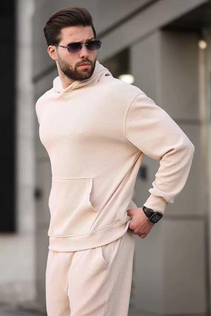 مجموعه لباس پیراهن مردانه بژ E7401