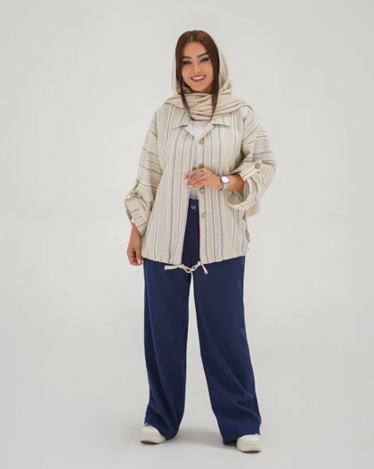 شلوار بگ راسته مدل کاملیا کد 2920