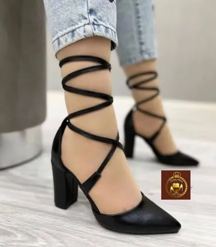 کفش مجلسی زنانه ساق‌دار دور مچی مدل کت