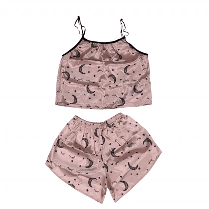 ست تاپ و شلوارک طرح ماه و ستاره 200