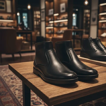نیم بوت مردانه مشکی مدل Rad ویژه