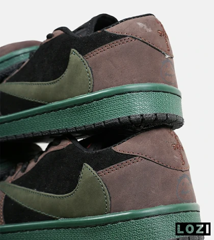 کفش کتانی مردانه قهوه ای مشکی سبز NIKE travis scott