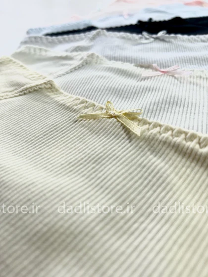 شورتکس قاعدگی نخی طرح فانتزی کبریتی پاپیون دار