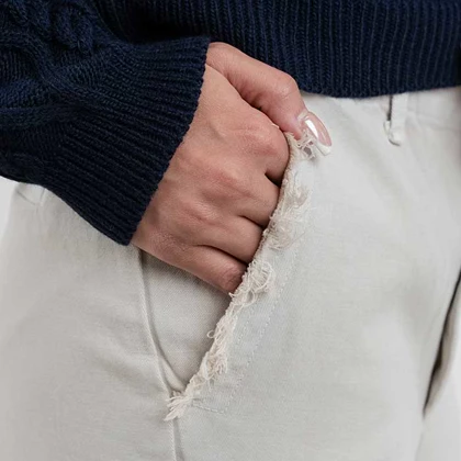 شلوار استریت فیت ریلکس زنانه - 15251211