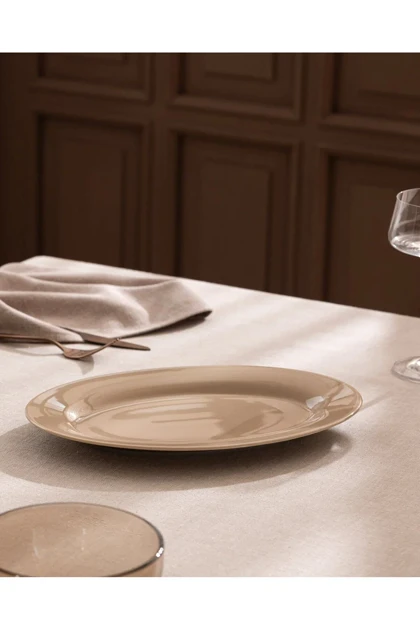 بشقاب قایقی Bone China Madame Coco مدل Cielo - بژ