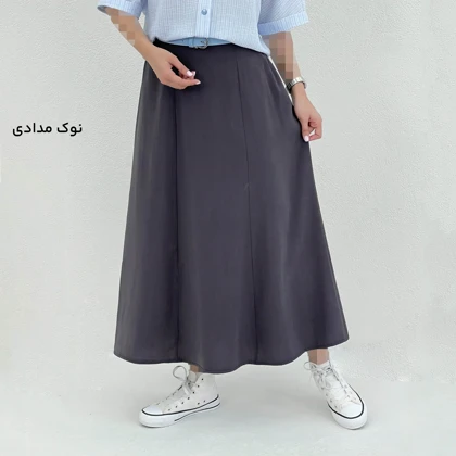 دامن زنانه نیم کلوش سیلک | آی بولک