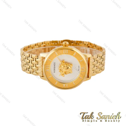 ساعت ورساچه زنانه La Medusa طلایی صفحه سفید Versace-5408-G