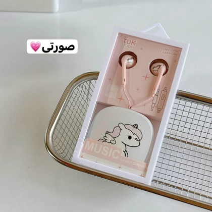 هندزفری فانتزی یونیکورن مدل TUK T-303 Unicorn Wired Earphone