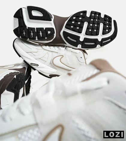 کفش کتانی مردانه و زنانه سفید کرم Nike Cushlon V2K مدل 5894