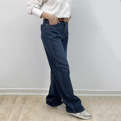 شلوار جین نیم بگ 1007373