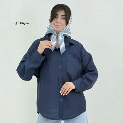 شومیز زنانه پری شیشه ای جیب‌دار | آی بولک