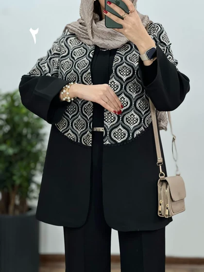 مانتو مجلسی سوزندوزی ستاک