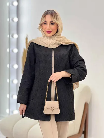 مانتو ژاکارد آستین لاله