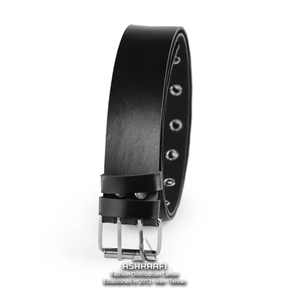 کمربند دو پانچ چرمی Double Grommet Belt BL161