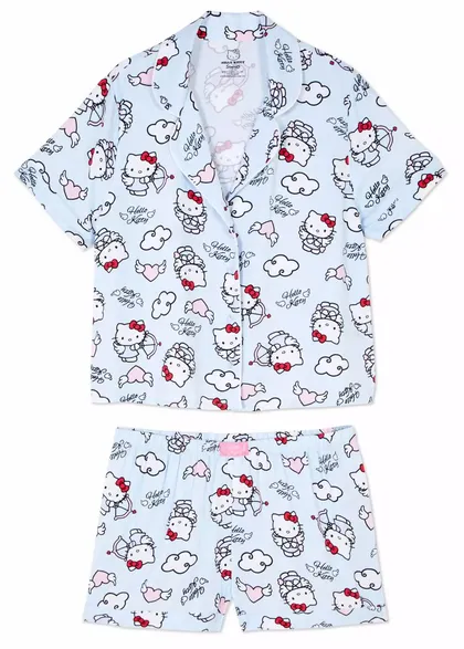 ست زنانه بلوز شلوارک هلو کیتی اورجینال