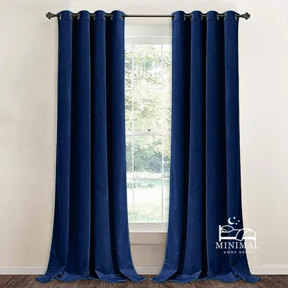 پرده آماده مخمل ویولت