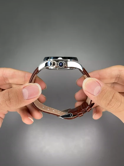 ساعت مچی سیکو کلاسیک بند چرمی قهوه ای صفحه سبز Seiko