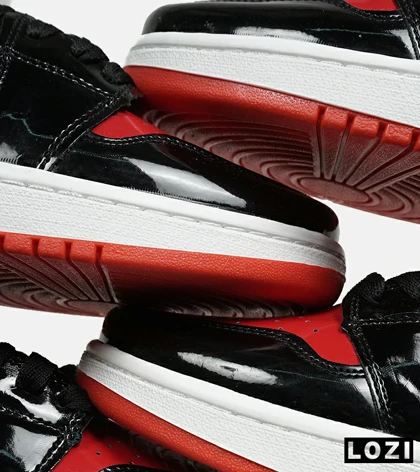 کفش کتانی مردانه و زنانه مشکی قرمز NIKE jordan 1 مدل 6587