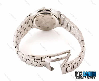 ساعت پتک فلیپ ناتیلوس زنانه نقره ای صفحه مشکی Patek-2469-L