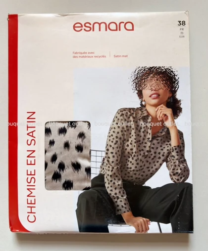 شومیز مجلسی ساتن طرح دار زنانه اسمارا (esmara)