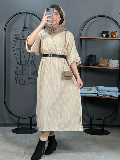 پیراهن چپ و راستی کبریتی کد 1390