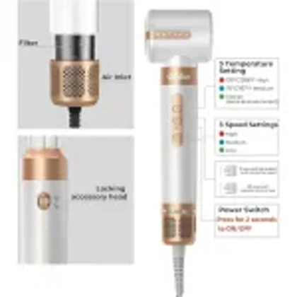 سشوار و حالت دهنده 8 کاره لایچی 1400 وات مدل L-2578