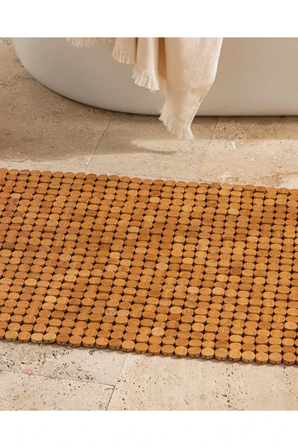 پادری حمام کشدار English Home مدل Bamboo بامبو - بژ