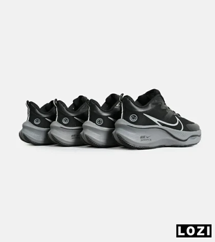 کفش کتانی مردانه و زنانه مشکی طوسی NIKE zoom x smiley مدل 7062