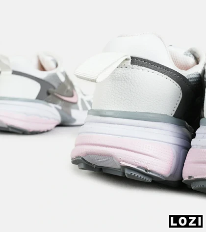 کفش کتانی مردانه و زنانه سفید صورتی طوسی Nike cushlon