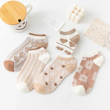 جوراب مچی قلبی نسکافه ای