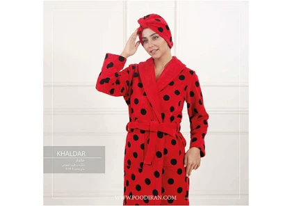 حوله تنپوش زنانه برند پودایران طرح خالدار