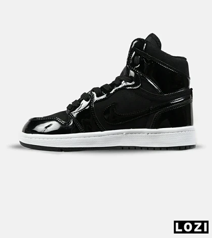 کفش کتانی ساق‌دار مردانه و زنانه مشکی NIKE jordan 1 مدل 6520