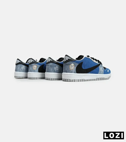 کفش کتانی مردانه آبی مشکی نایک NIKE travis scott
