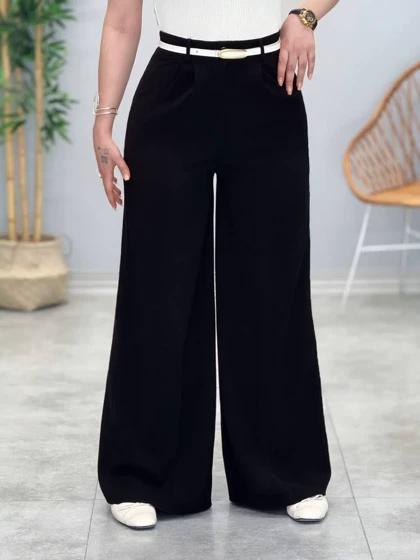 3371-شلوار کرپ مرویجت فول بگ