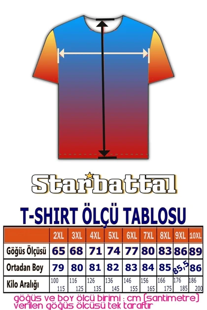 تیشرت سایز بزرگ مردانه starbattal