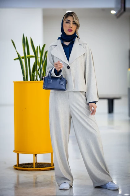 کت و شلوار استین پیله ماهک