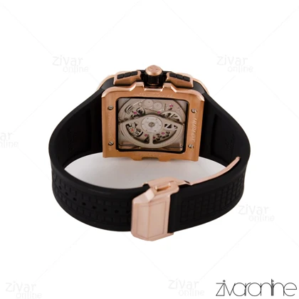 ساعت هابلوت مردانه مربعی سه موتوره رزگلد مشکی 104996