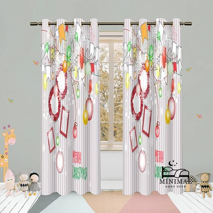 پرده کودک طرح کریسمس مدل W4979