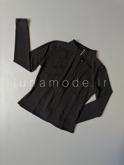 سویشرت ورزشی زنانه فلامنت یقه گرد برش‌دار