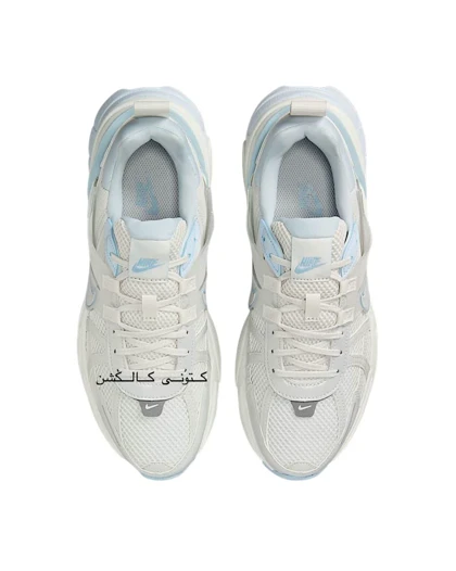 کتانی نایک وی تو کی ران سفید آبی Nike V2K Run platinum Tint/Summit white