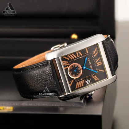 ساعت کارتیه بند چرمی Cartier Tank SK20