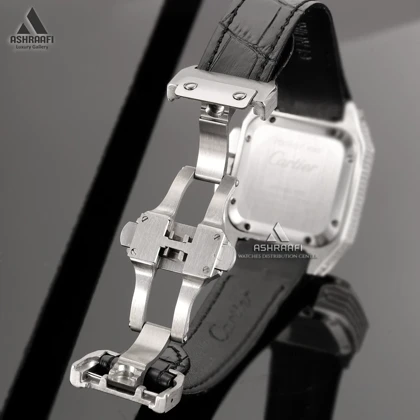 ساعت زنانه کارتیه سانتوس کرنوگراف Cartier Santos 100 Diamond SKW